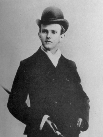 Coolidge as an Amherst College undergraduate - public domain image